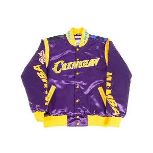 YOUTH ALT KOBE CRENSHAW SATIN JACKET PURPLE