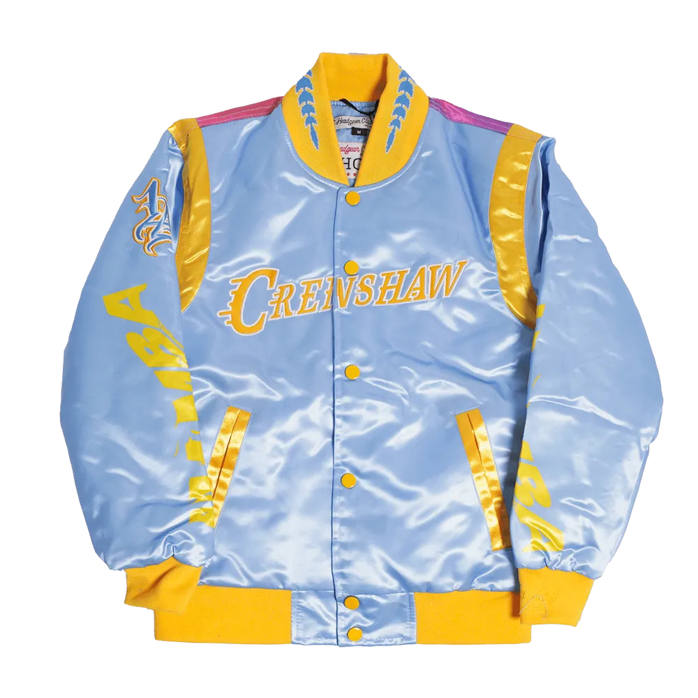 YOUTH ALT KOBE CRENSHAW SATIN JACKET SKY BLUE