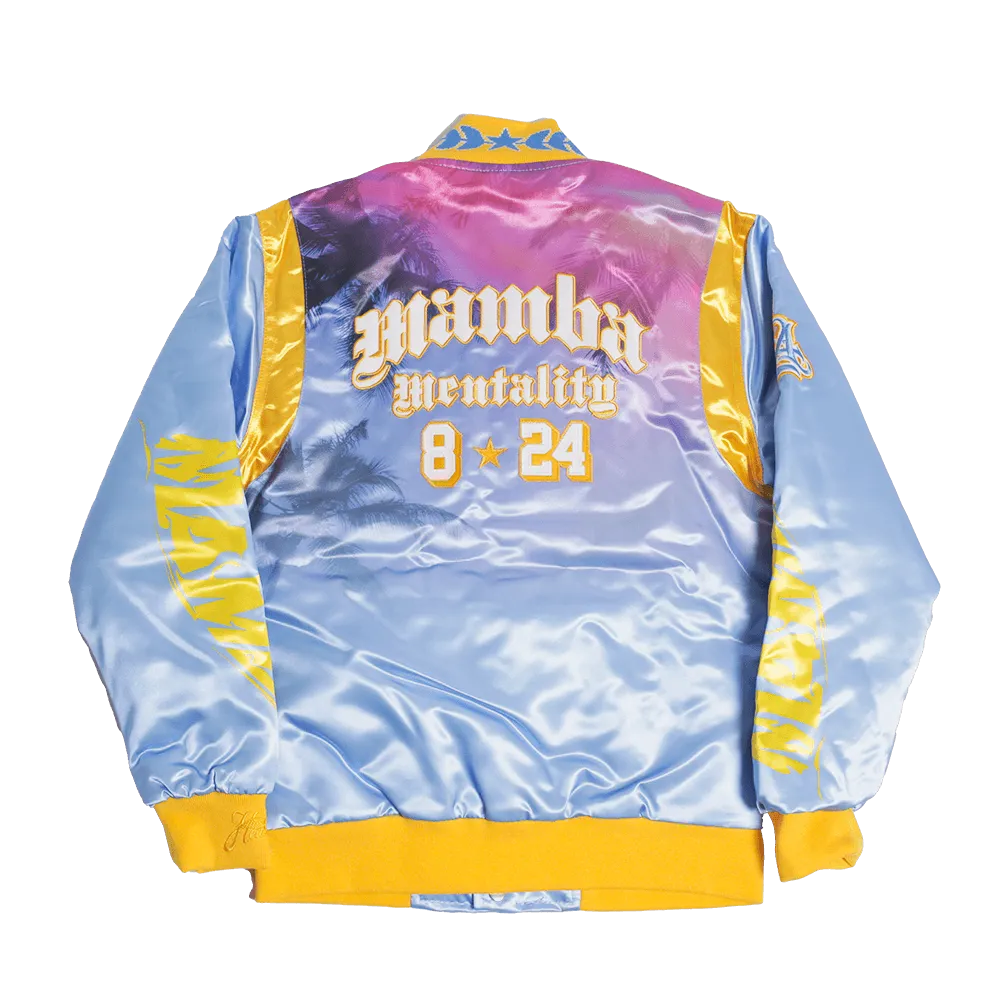 YOUTH ALT KOBE CRENSHAW SATIN JACKET SKY BLUE