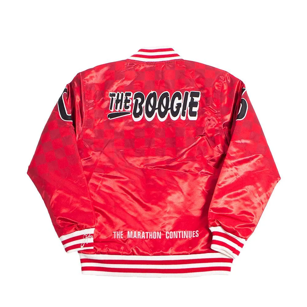 YOUTH BOOGIE CRENSHAW SATIN JACKET RED