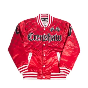 YOUTH BOOGIE CRENSHAW SATIN JACKET RED