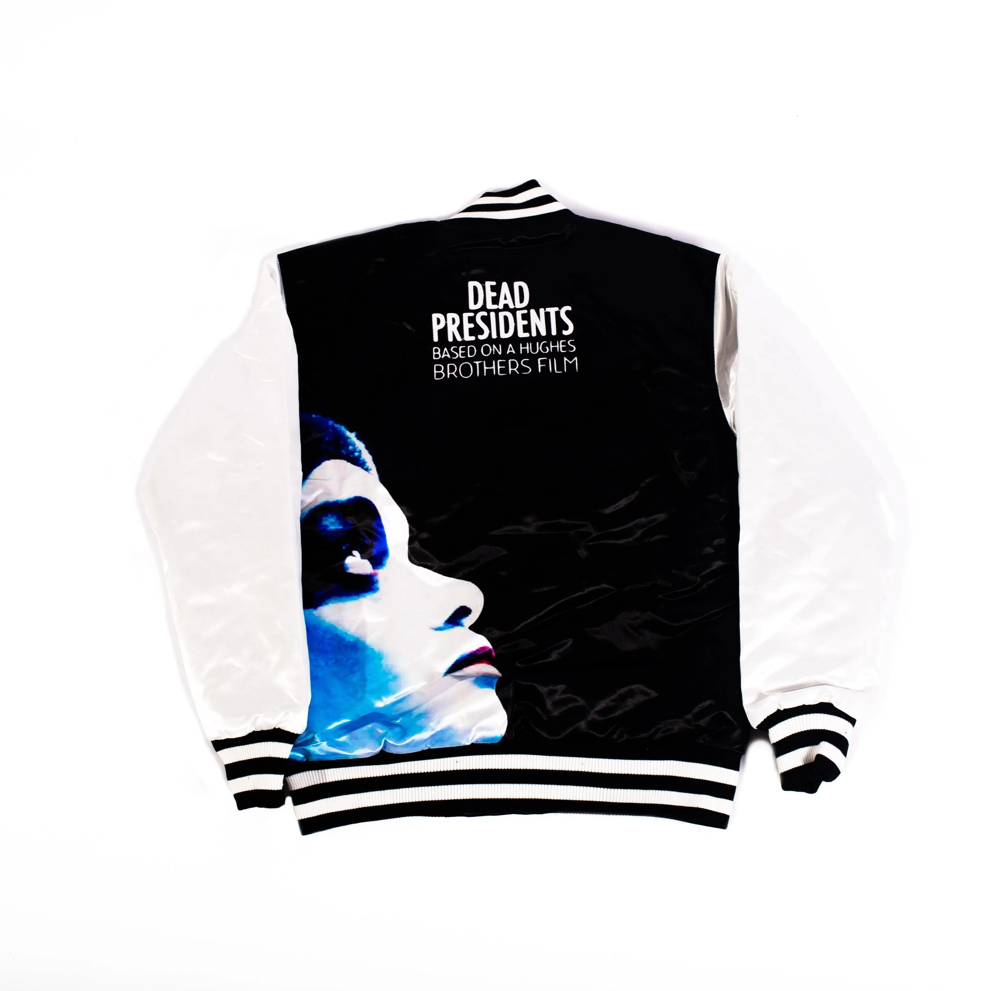 YOUTH DEAD PRESIDENTS SATIN JACKET BLACK/WHITE