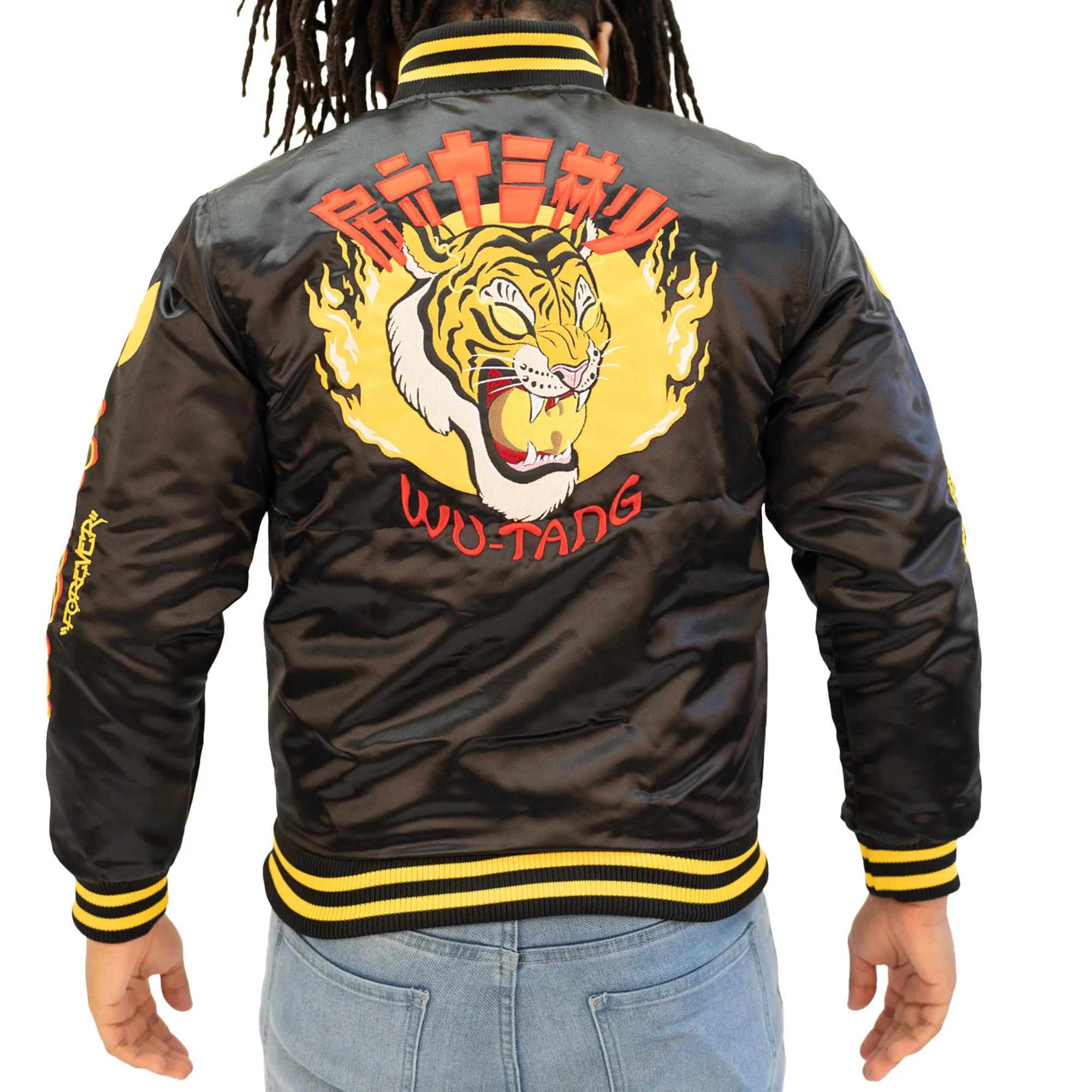 YOUTH WU TANG FOREVER SATIN JACKET (BLACK)